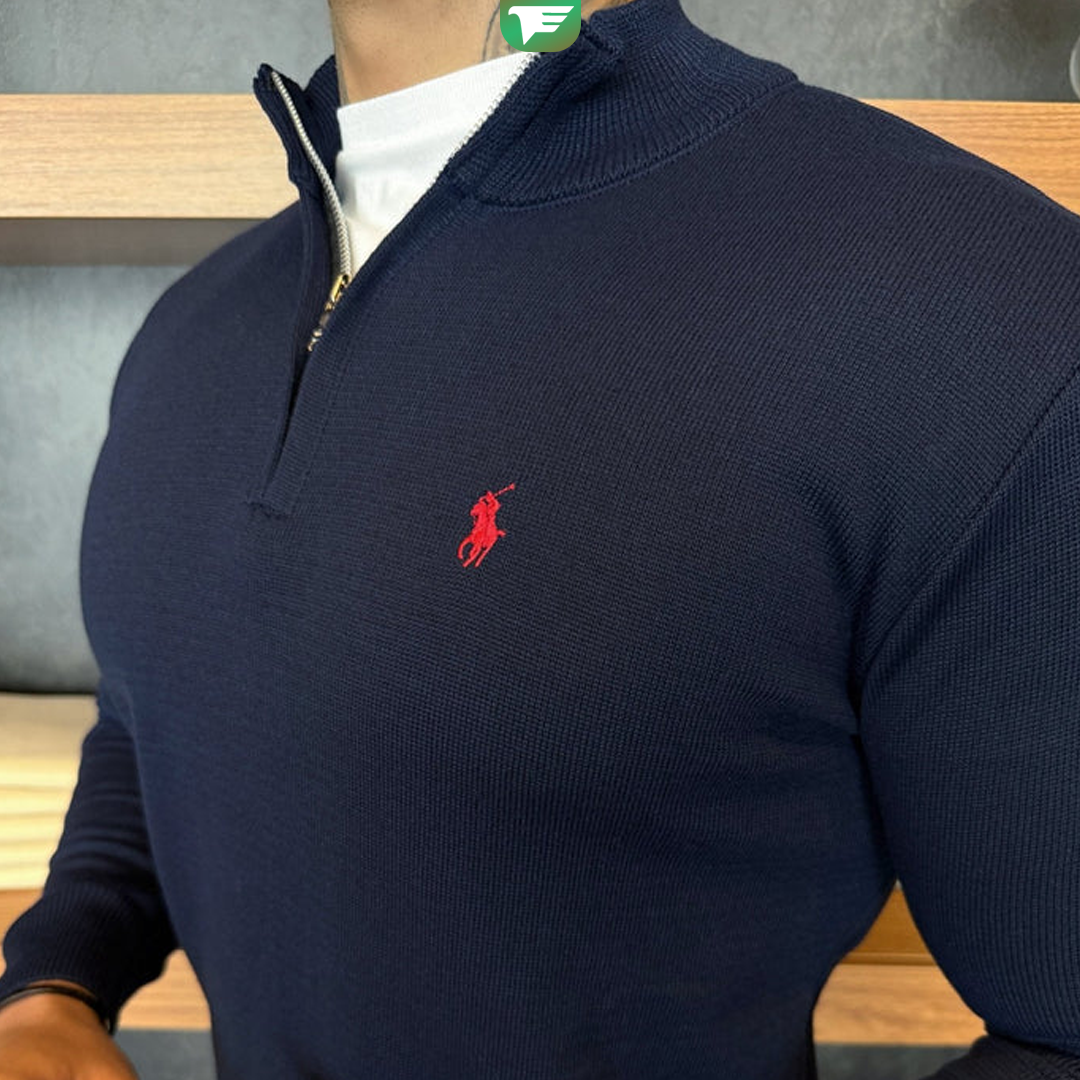 Compre 1 e Leve 3 Suéters Zíper Tricot Polo Ralph