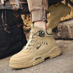 Kit Bota Militar Warrior Masculina de Couro Legitima + 3 Brindes: Cinto, Relógio e Carteira