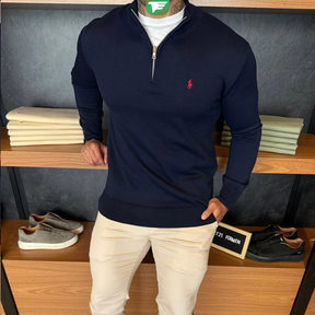 Compre 1 e Leve 3 Suéters Zíper Tricot Polo Ralph